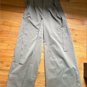 Beulah Green Wide-Leg Trousers Relaxed Fit